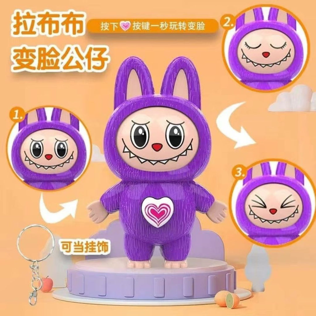 Llavero Labubu Kawaii Cambia La Cara