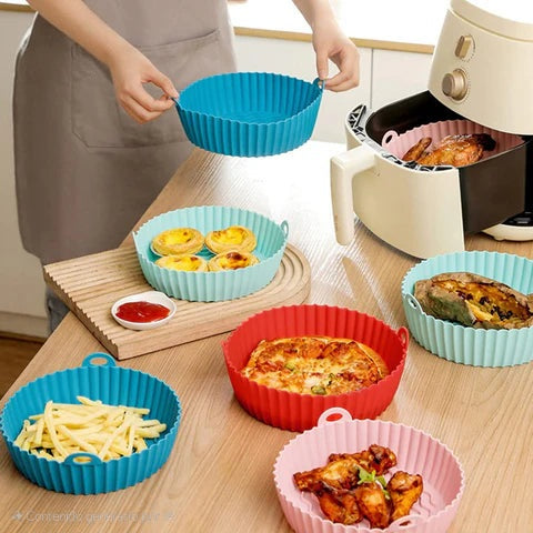 Kit De 6 Moldes De Silicona Para Airfryer