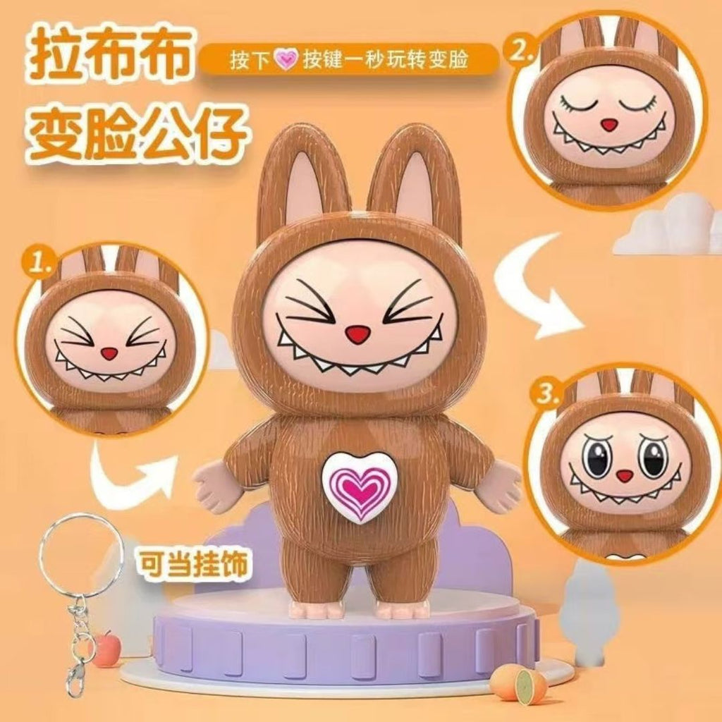 Llavero Labubu Kawaii Cambia La Cara