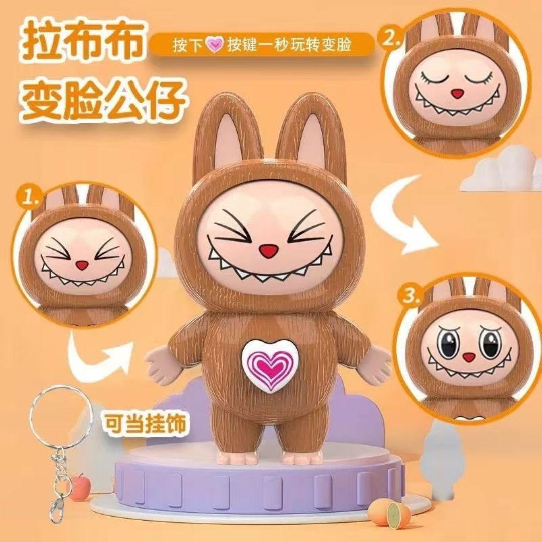 Llavero Labubu Kawaii Cambia La Cara